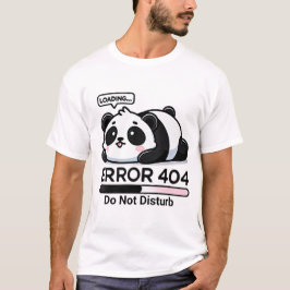 Schattigee Fout 404 Panda T-Shirt Grappig Lage Bat