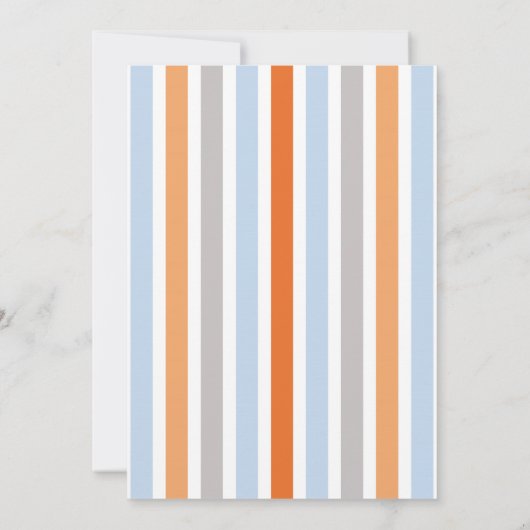 Schattigee Fox Baby Sprinkle Invitation, neutraal Kaart (Achterkant)