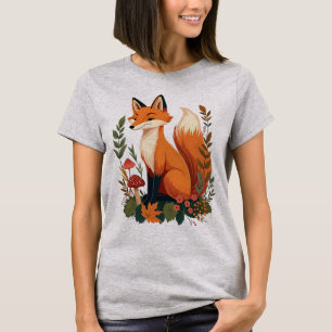 Schattigee Fox Cottagecore Esthetische Wildlife T-shirt