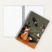 Schattigee Fox en Bat Sketch Journal Notitieboek (Binnen)