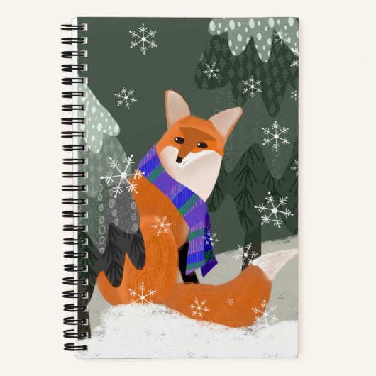 Schattigee Fox Sketch Journal Notitieboek (Voorkant)