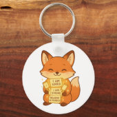 Schattigee Fox Sleutelhanger 🦊💌 – Positieve vibe (Achterkant)
