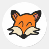 Schattigee Fox Sticker (Voorkant)