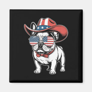 Schattigee Franse Bulldog Funny Dog Verenigde Stat Magneet