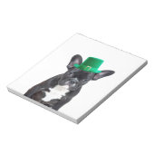 Schattigee Franse Bulldog met Pet St. Patrick's Da Notitieblok (Gedraaid)