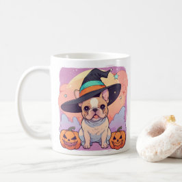 Schattigee Franse Bulldog pastel heks pet Hallowee Koffiemok