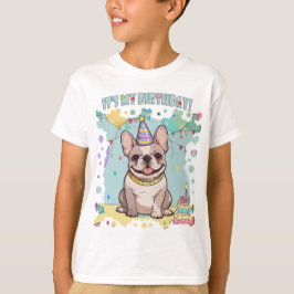 Schattigee Franse Bulldog Pastel Het is mijn verja T-shirt