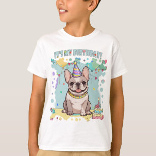Schattigee Franse Bulldog Pastel Het is mijn verja T-shirt