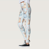 Schattigee Franse Bulldog Pastel Pattern Leggings (Links)