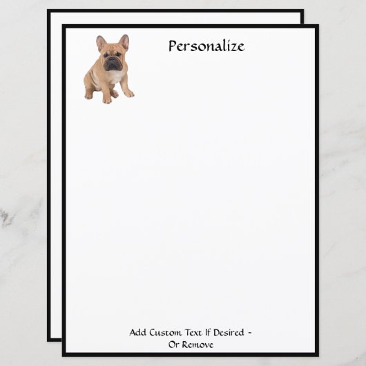 Schattigee Franse Bulldog Pet Lover gepersonalisee (Voorkant / Achterkant)