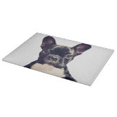 Schattigee Franse Bulldog puppy snijplank (Hoek)