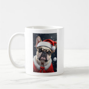 Schattigee Franse Bulldog Santa Christmas Holiday Koffiemok