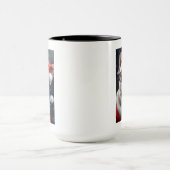 Schattigee Franse Bulldog Santa Christmas Holiday  Mok (Midden)