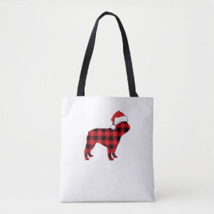 Schattigee Franse Bulldog Santa Hat Christmas Red  Draagtas