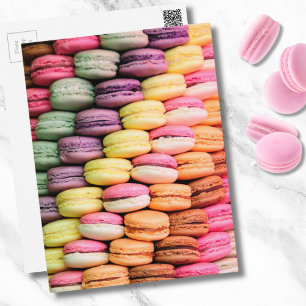 Schattigee Franse Macaron Cookies Briefkaart
