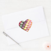 Schattigee Franse Macaron Cookies Hart Sticker (Envelop)