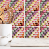 Schattigee Franse Macaron Cookies Tegeltje