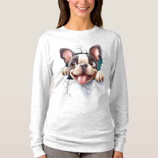 Schattigee Franse stier T-shirt (Voorkant)