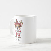 Schattigee Frenchie Dog Christmas Mok (Voorkant links)