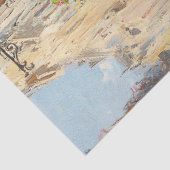 Schattigee Frenchie Paris Cafe Schilderij Decoupag Tissuepapier (Detail)