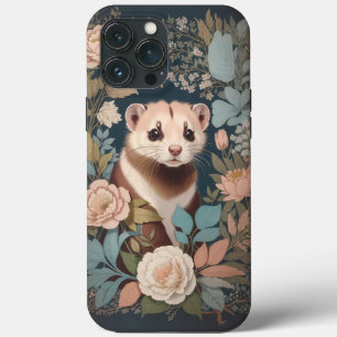 Schattigee fret Elegante pastel bloementuin iPhone 13 Pro Max Hoesje