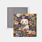 Schattigee fret genesteld in Pansies Garden Magneet (Voorkant / Achterkant)