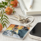 Schattigee frettensleutels Cherub Sleutelhanger (Voorkant Rechts)