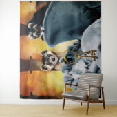 Schattigee frettensleutels Cherub Wandkleed (In situ)