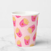 Schattigee frieten papier cup papieren bekers (Links)