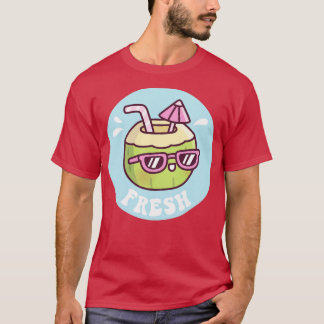 Schattigee frisse kokosnoot water paraplu zomervib t-shirt