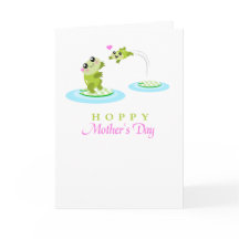 Schattigee Frog Hoppy Happy Mothers Day kaart