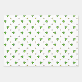 Schattigee Frog Party Wrapping Paper Sheets - Set 