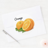 Schattigee Fruit Oranje Stickers Fun Design School (Envelop)