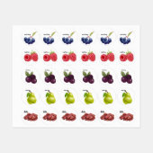 Schattigee Fruit Stickers Fun Design School Labels (Vel)