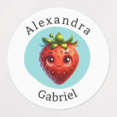 Schattigee fruitetiketten labels (Design 2)