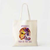 Schattigee Fun Eenhoorn Paard Trick or treat Geper Tote Bag (Voorkant)