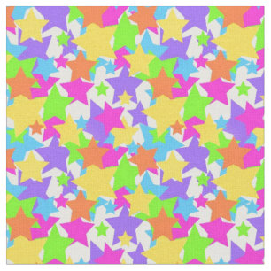 Schattigee Fun Scattered Stars Kleurrijk & Speels Stof