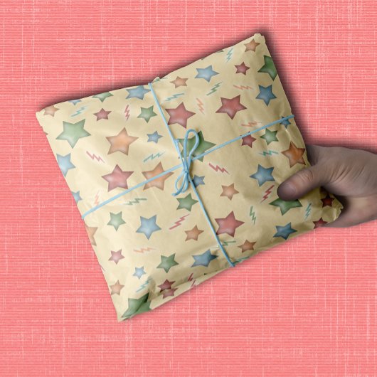 Schattigee Fun Stars voor Baby Tissuepapier