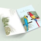 Schattigee Fun Typografie Tropisch Gepersonaliseer Notitieboek