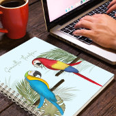 Schattigee Fun Typografie Tropisch Gepersonaliseer Notitieboek