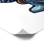 Schattigee Funny Armor Vriend Comic Warrior Poster (Hoek)