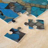 Schattigee Funny Blue Frog puzzel (Zijkant)