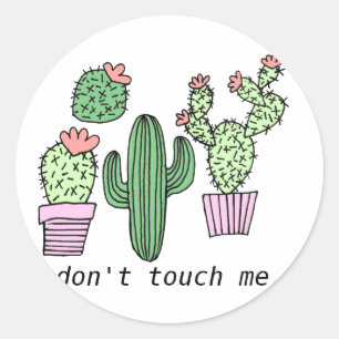 Schattigee Funny Cactus Stickers