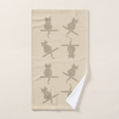 Schattigee Funny Cats Badhanddoek Set Bad Handdoek (Handdoek)