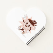 Schattigee Funny Coffee Cartoon Notitieboek (Achterkant)