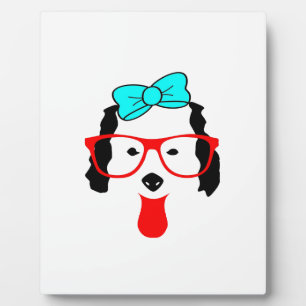 Schattigee Funny Dog Head Drawing Fotoplaat