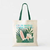 Schattigee Funny Easter Bunny Canvas tas (Achterkant)