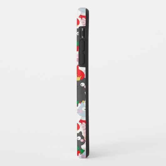 Schattigee Funny Festive Cat Cartoon Case-Mate iPhone Case (Achterkant/links)