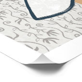 Schattigee Funny Girl Mode Illustratie Perfect Poster (Hoek)