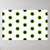 Schattigee Funny Green Eyes Poster (Voorkant)